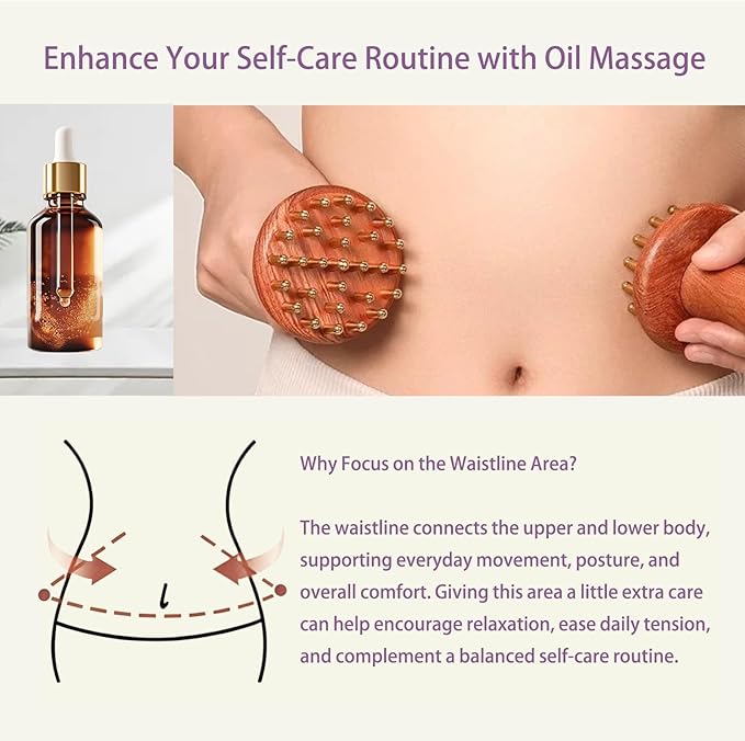 29teeth Copper Head Massage Comb for Body and Scalp Meridian Point Massager Brush for Body and Scalp Relief Body Massage Brush for Cellulite Remover Chinese SPA Gua Sha Tool Wooden Handle 按摩梳, 经络刷