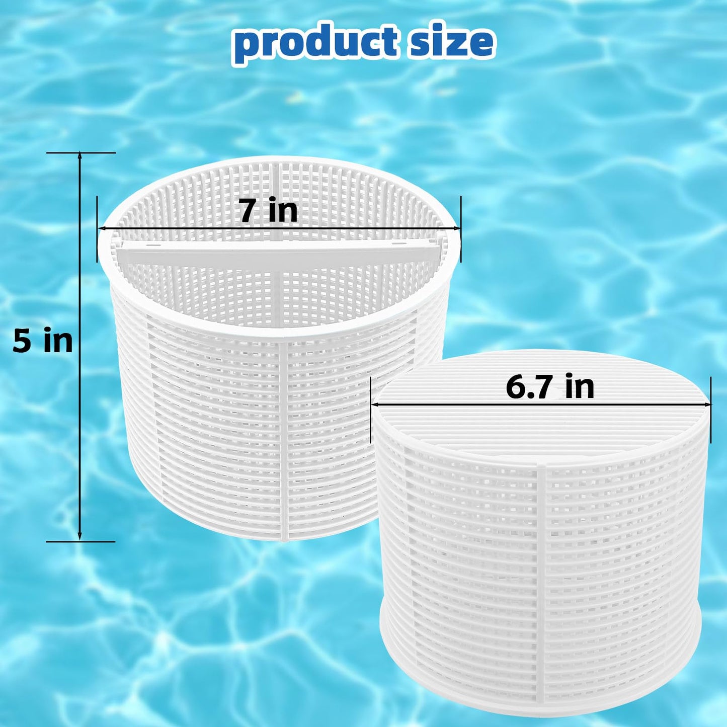 LRWZOV Pool Skimmer Basket Replacement for Hayward SPX1082CA & Aladdin B-152 Swimming Pool Skimmer Models SP1082 SP1083 SP1084 1085 1086 SP1075 1075T 1076 1077 Skimmers Basket (Blue)