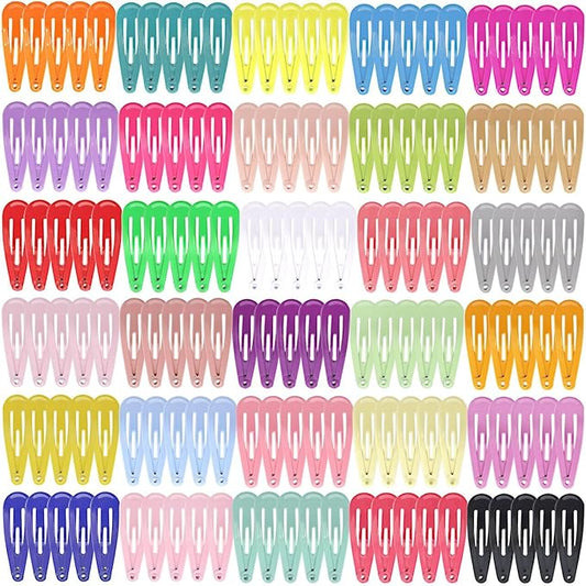 Baby Barrettes Hair Clips: 1.2 inch (3cm) Small Mini Snap for Toddler Little Girls Kids 150pcs (30 colors)