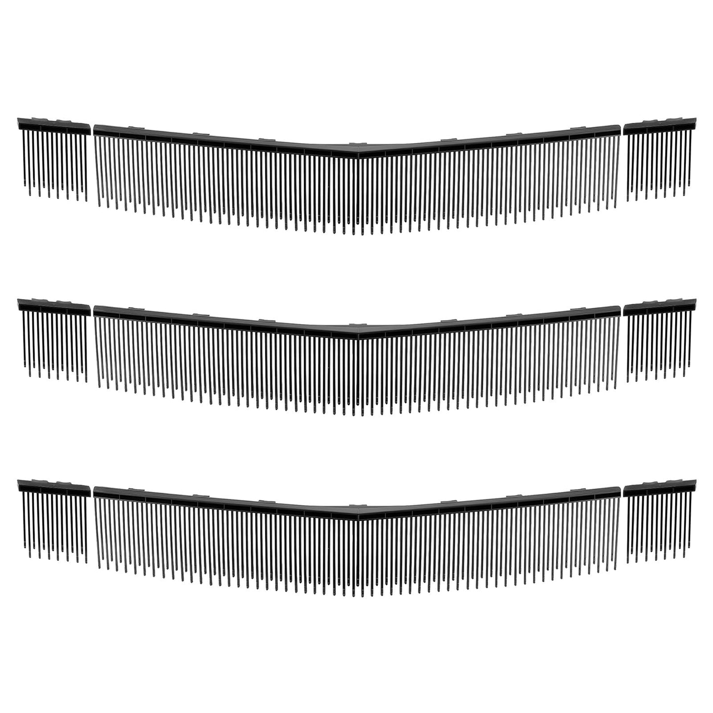 VEVOR 3 Packs Lawn Sweeper Brush Replacement, Compatible with VEVOR 30 in Lawn & Leaf Collector Sweepers, Yard Sweeper Brush Paddle with Durable V-Shaped Bristles for Easy Grass Leaf Cleanup