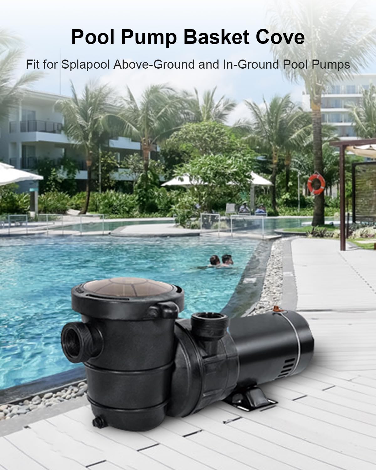 Pool Pump Lid Replacement Fit for Splapool Pureline Deluxe Above-Ground In-Ground Pool Pumps 0. 75 hp 1 hp 1.5hp Pump Pool Strainer Lid Replace #72728 72729 72730 72729 Swimming Pool Pump Basket Cover
