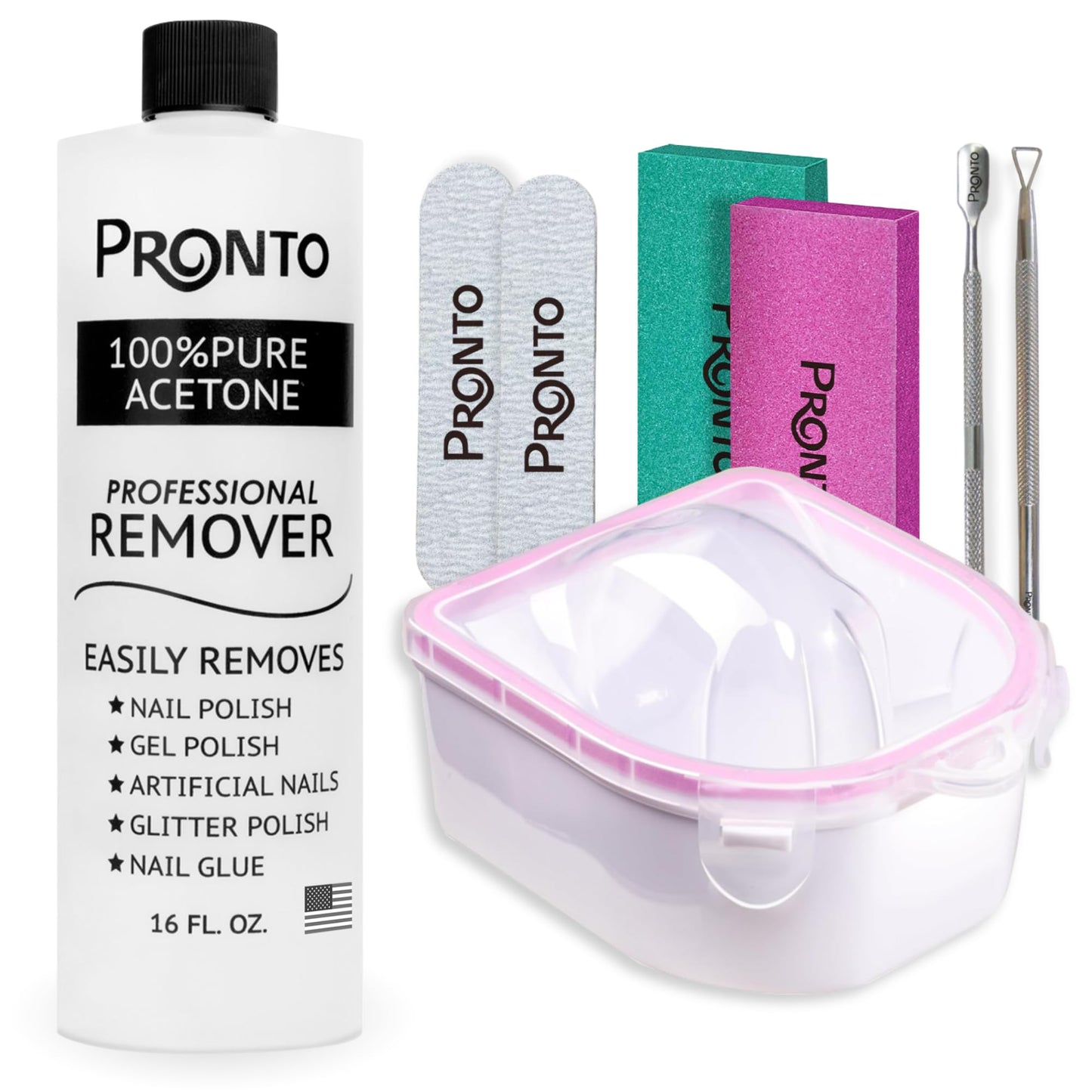 Pronto Electric Nail Soaking Bowl, Nail Steamer for Acrylic, Dip and Gel Removal, Acetone Steamer Nails Soak Off and Nail Polish Remover Machine for Gel Nail Polish Acrylic Steamer Remover, Pink