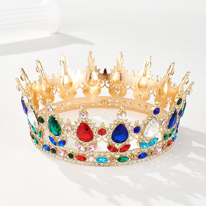 YOUlDIANZI Queen Crown Rhinestone Wedding Crowns and Tiaras for Women Costume Party Hair Accessories Princess Birthday Crown Crystal BridalCrown