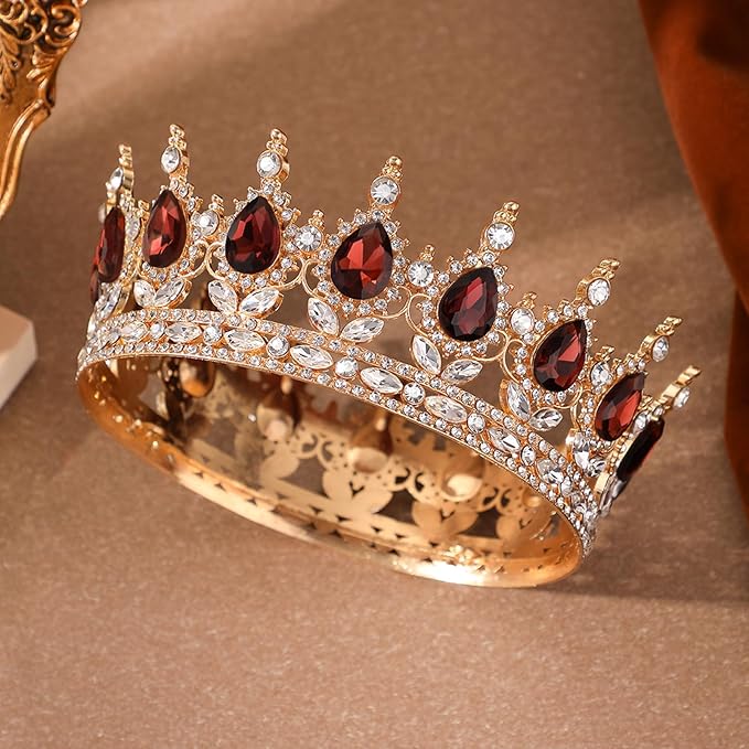 Queen Crown for Women Crystal Tiara for Women Rhinestone Wedding Headband for Bride Hair Accessories for Costume Birthday Party Prom Gifts