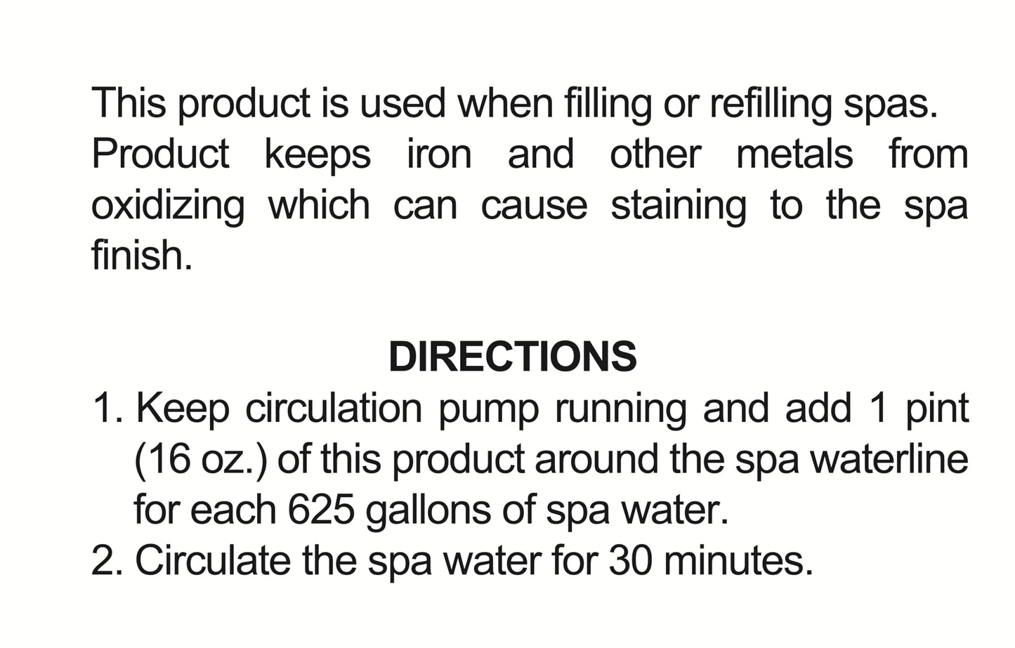 Pool Mate 1-Pint 2-Pack Metal Gone for Hot Tubs, Prevents Metal Staining, Made in USA