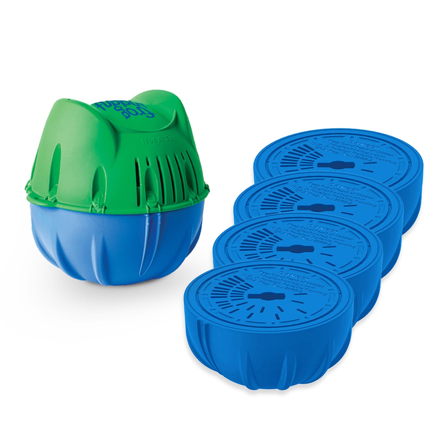 Flippin’ FROG Floating Sanitizer System for Pools 2,000 to 5,000 Gallons - Prefilled Floater with Sanitizing Minerals and Chlorine for Easy Pool Treatment & Maintenance - 4 Month Bundle