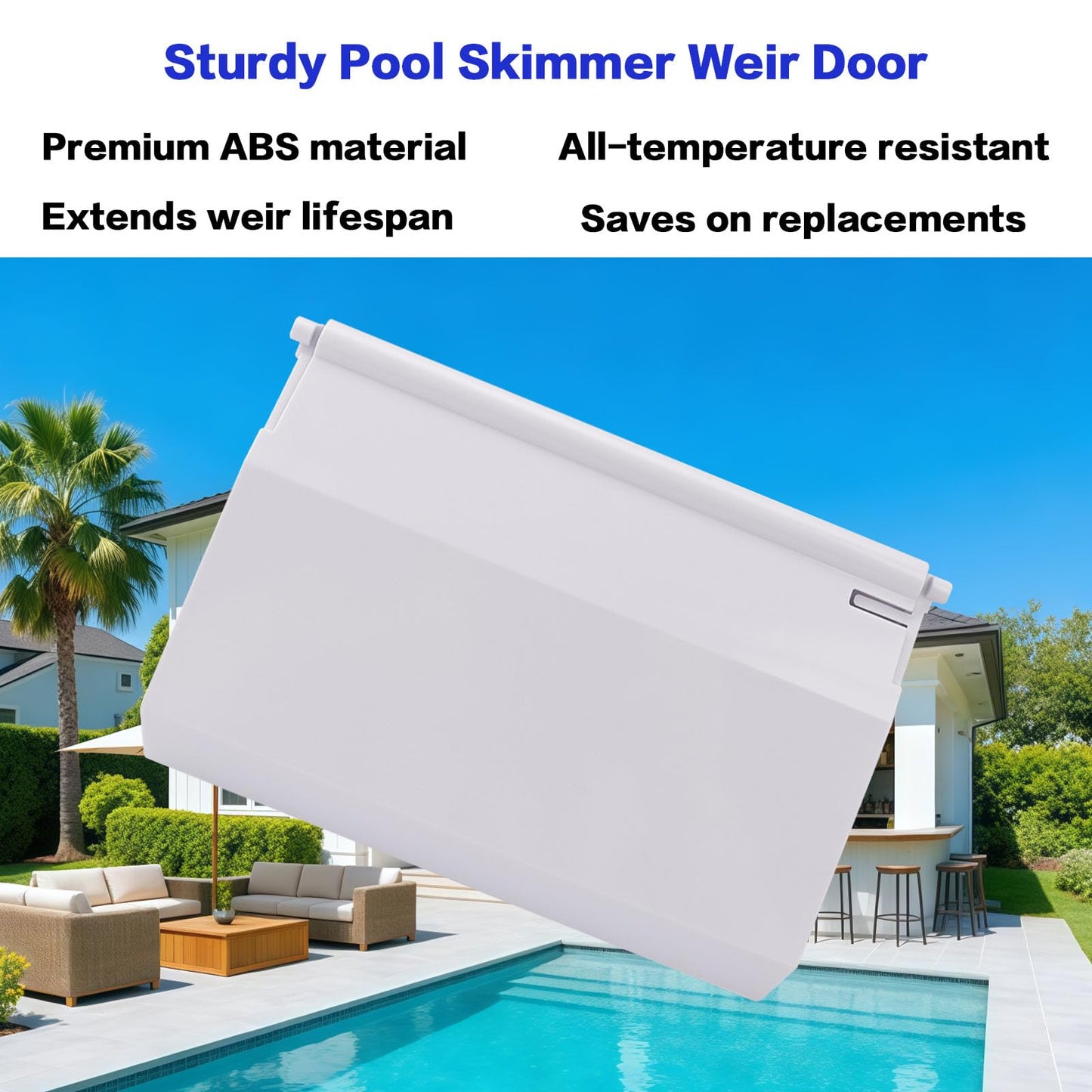 LRWZOV SPX1082K Pool Skimmer Weir Door Replacement for Hayward SP1082 SP1083 SP1084 SP1085 SP1086 Skimmers 2 Pack