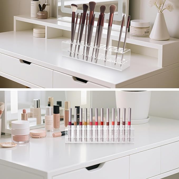 Nail Art Tool Organizer, Nail Brush Holder, Nail Technician Gifts, Storage for Storing Pro Beauty Finger Nailcare Art Kit Tools Makeup Display Case Refillable Container Holder Organization