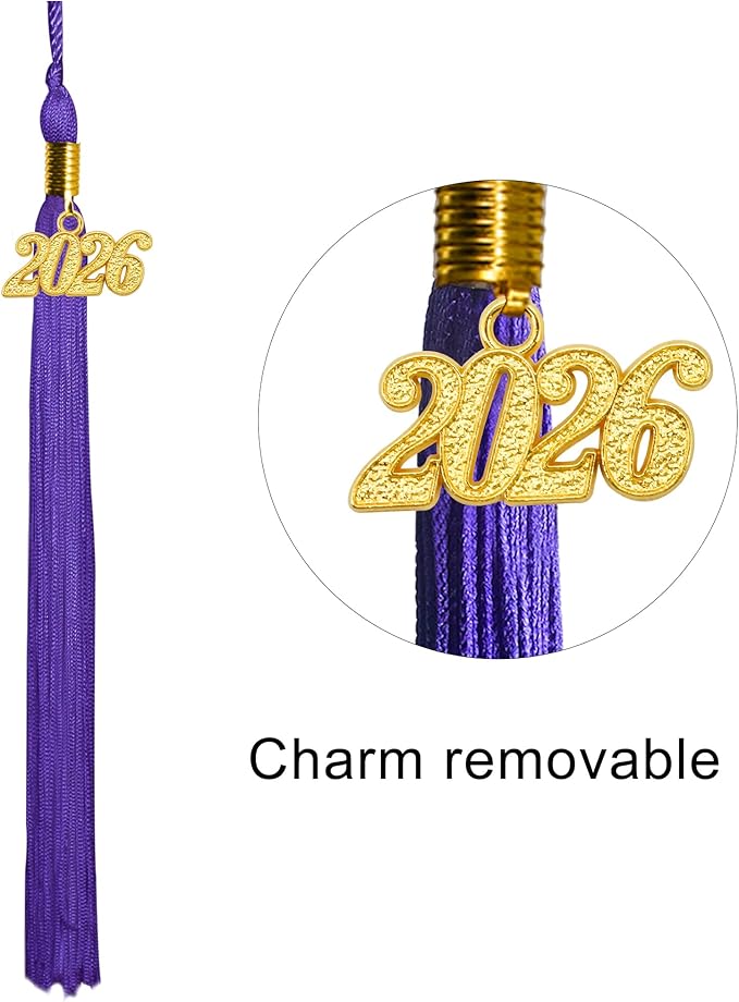 GraduationMall Matte Graduation Cap with 2026 Tassel for High School & Bachelor