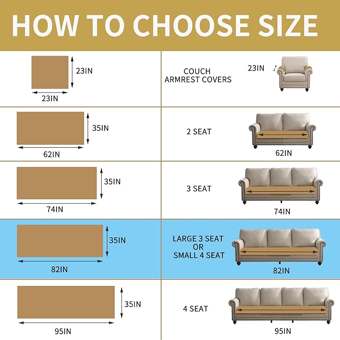 HAOMAIJIA Waterproof Couch Cover for Dogs Washable,Faux Fur Pet Couch Covers for Sofa,Soft Dog Bed Cover Non-Slip Couch Covers for 3 Cushion Couch Sofa Pet Friendly (Khaki, 35" x 82")