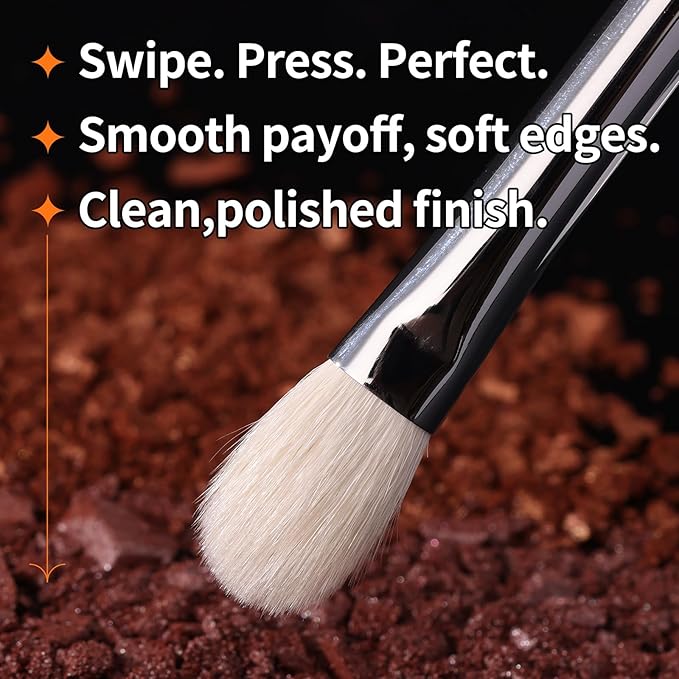 Eyeshadow Brush, Eye Makeup Brush Even Eyeshadow Applicators Soft Natural Hair Bristles for Flawless Smudge, Multi-task for spot conealing & highlighting (194 Multi-Eye)