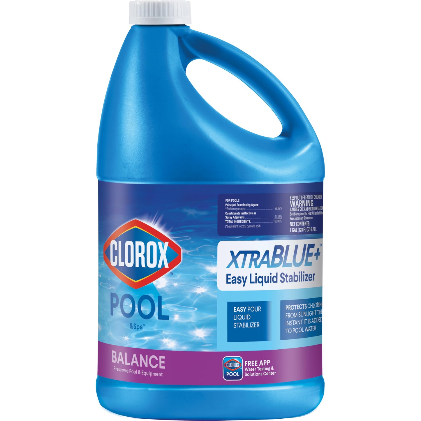Clorox Pool & Spa XtraBlue Plus Easy Liquid Stabilizer, Pool Water Balancer for Swimming Pools
