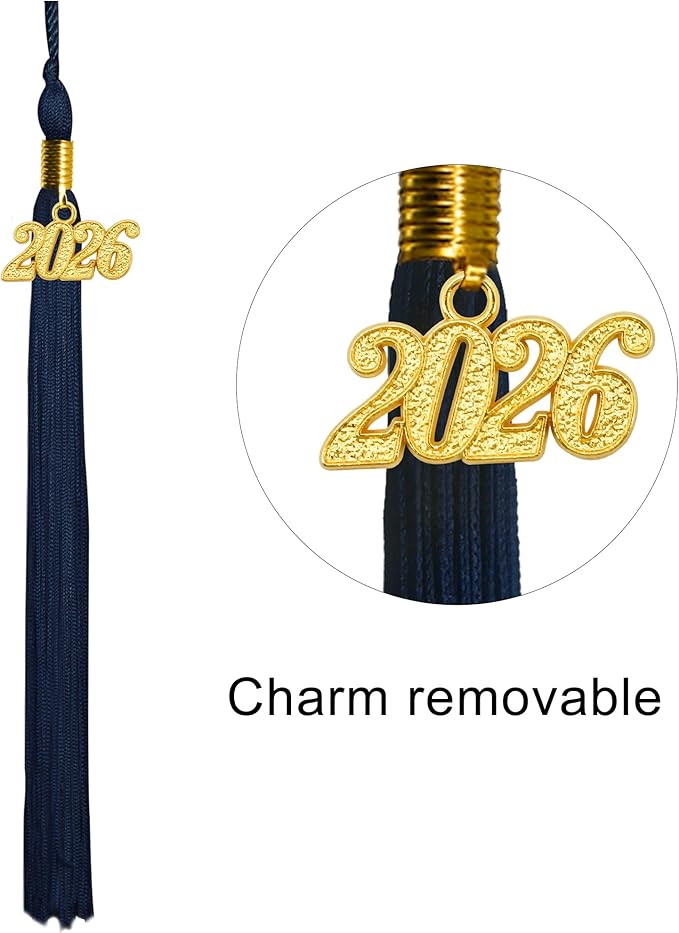 GraduationMall Matte Kindergarten & Preschool Graduation Cap for Kids with 2026 Tassel Black