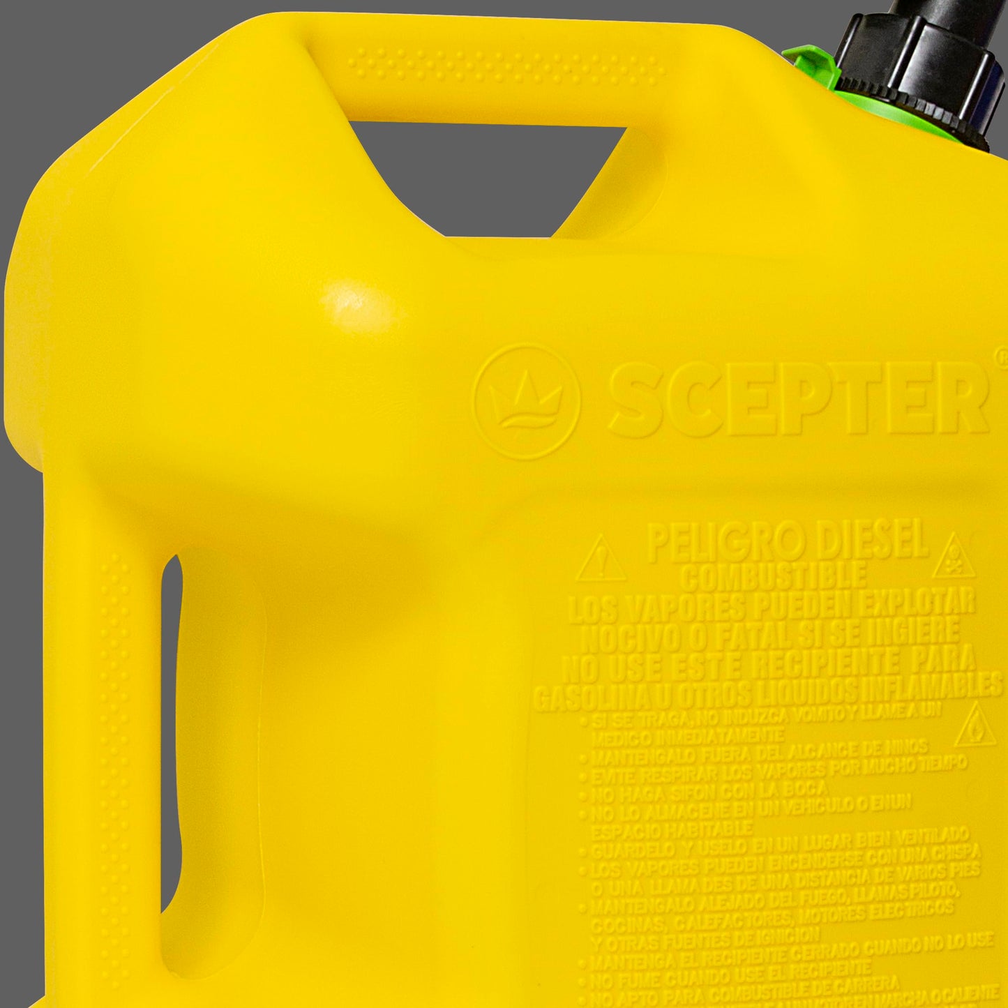 Scepter FSCD552 Fuel Container with Spill Proof SmartControl Spout, Yellow Diesel Can, 5 Gallon