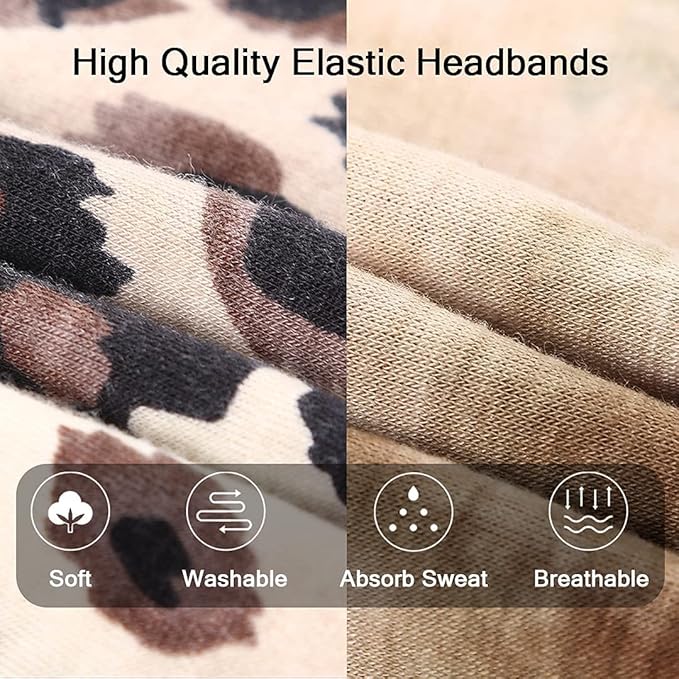 Kachanaa 12 Pack Headbands for Women,Elastic Headbands Non Slip Workout Yoga Sport Hair Bands for Women’s Hair Accessories