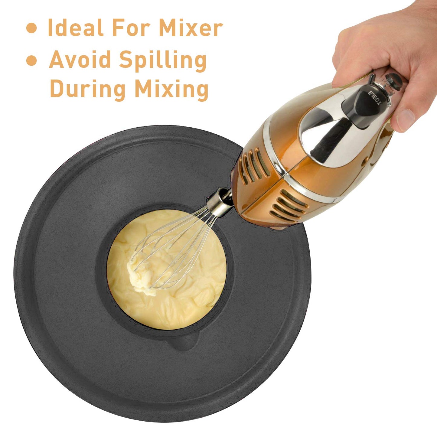 Wildone Mixing Bowls with Airtight Lids Set, 5PCS Stainless Steel Nesting Bowls for Kitchen, with Grater Attachments & Non-Slip Bottoms, Size 5, 3, 2, 1.5, 0.63 QT, Great for Mixing & Serving