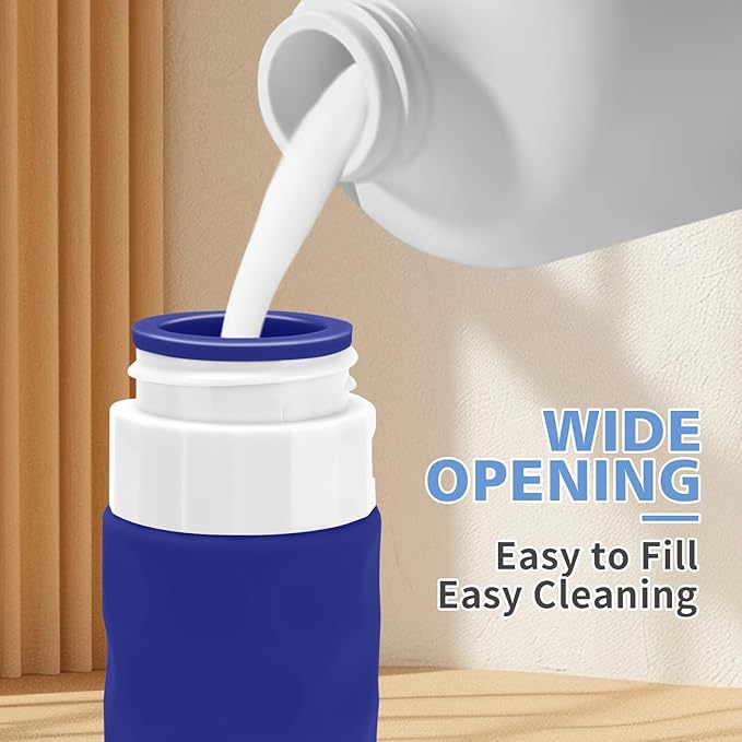 Silevoler Travel Bottles for Toiletries, 4pcs Tsa Approved 3oz Travel Size Containers, BPA Free Leak Proof Premium Silicone Bottles, Refillable Liquid Squeezable Accessories W/Toiletry Bag (Blue)