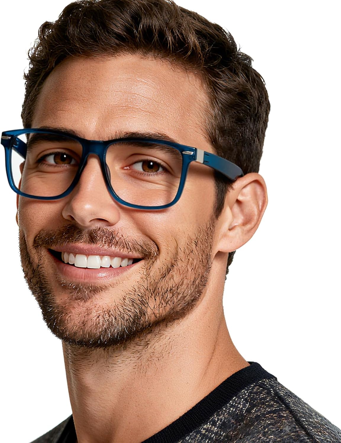 OCCI CHIARI Reading Glasses for Men 3.0+ Stylish Blue Readers 1.0 1.25 1.5 1.75 2.0 2.25 2.5 2.75 3.0 3.5 4.0 5.0 6.0