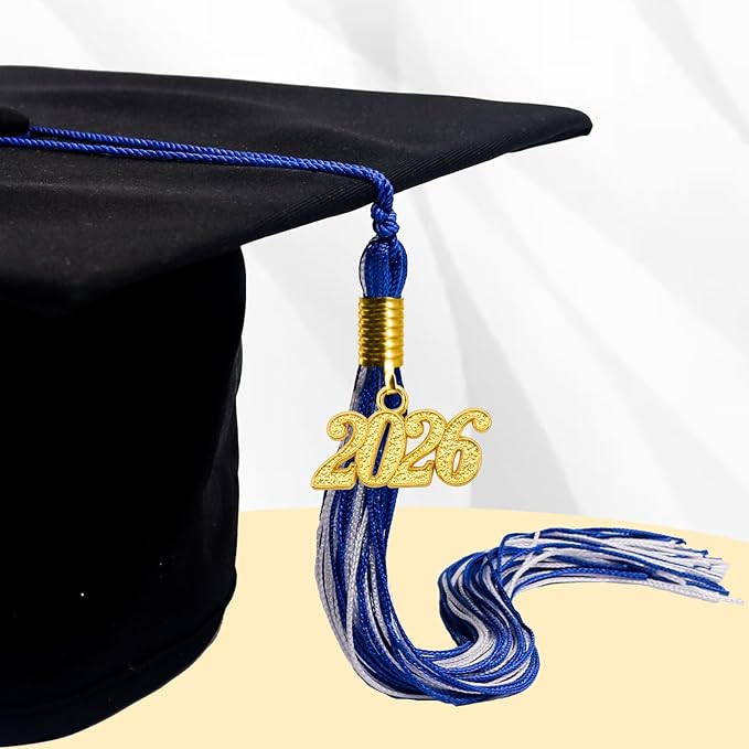 GraduationMall Single&Multiple Color Graduation Tassel with 2026 Year Charm 9"