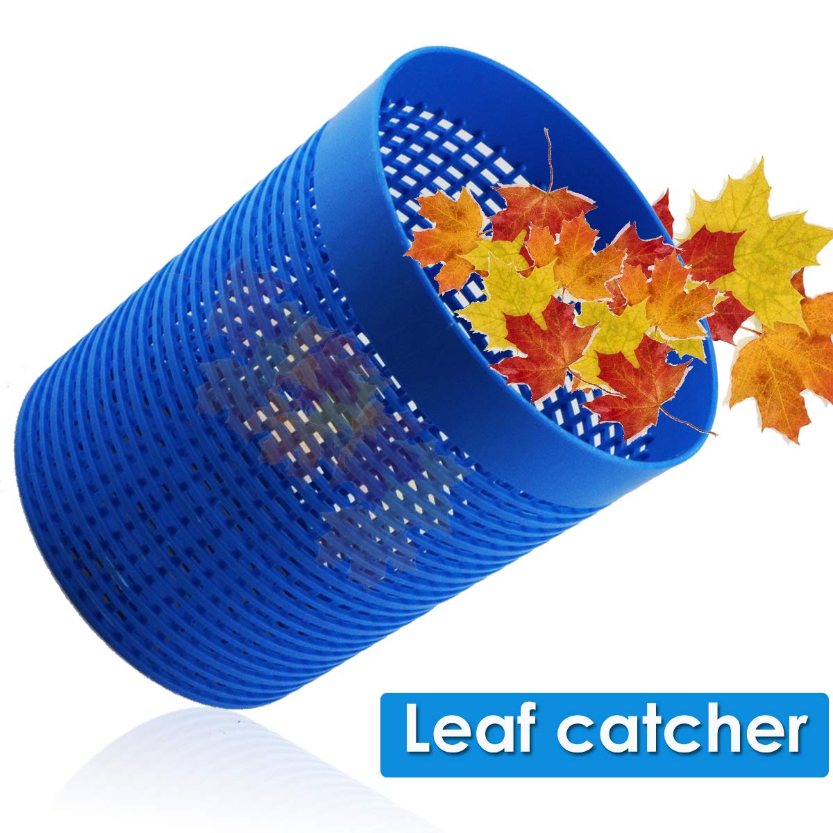Pool Leaf Catcher Canister, in-line Leaf Canister for Pool Spa Cleaner, with Mesh Basket &Skimmer Socks,Fits Suction Manual & Automatic Pool Cleaners