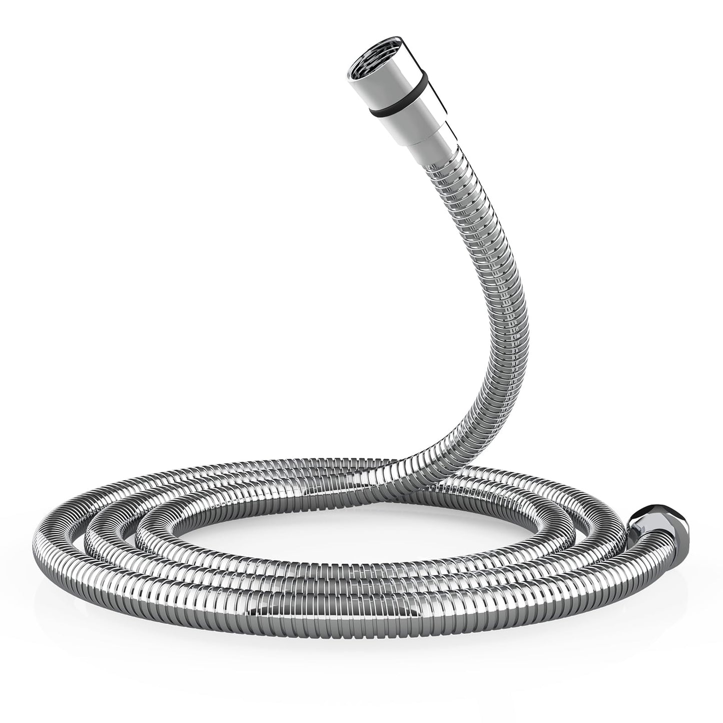SR SUN RISE Flexible 304 Stainless Steel Replacement Shower Hose with Brass Fittings. RV Shower Hose. Explosion-Proof. 1.8 Meters/71 Inches. Polished Chrome