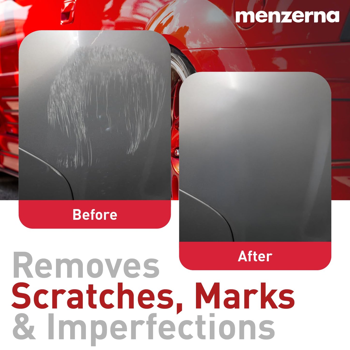 menzerna Heavy Cut Compound 1000" I Abrasive Polishing Compound for Deep Scratches, Sanding Marks, Swirls & Holograms I Buffing and Polishing Compound for Scratch Repair I Silicone Free I 16 fl oz.