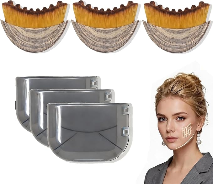 New Lymphatic Contour Face Brush - Dry Brushing Face Massager for Lymphatic Drainage, Chin & Jawline Sculpting - Ergonomic Skin Fit Design to Reduce Puffiness, Relieve Fatigue (3PCS)
