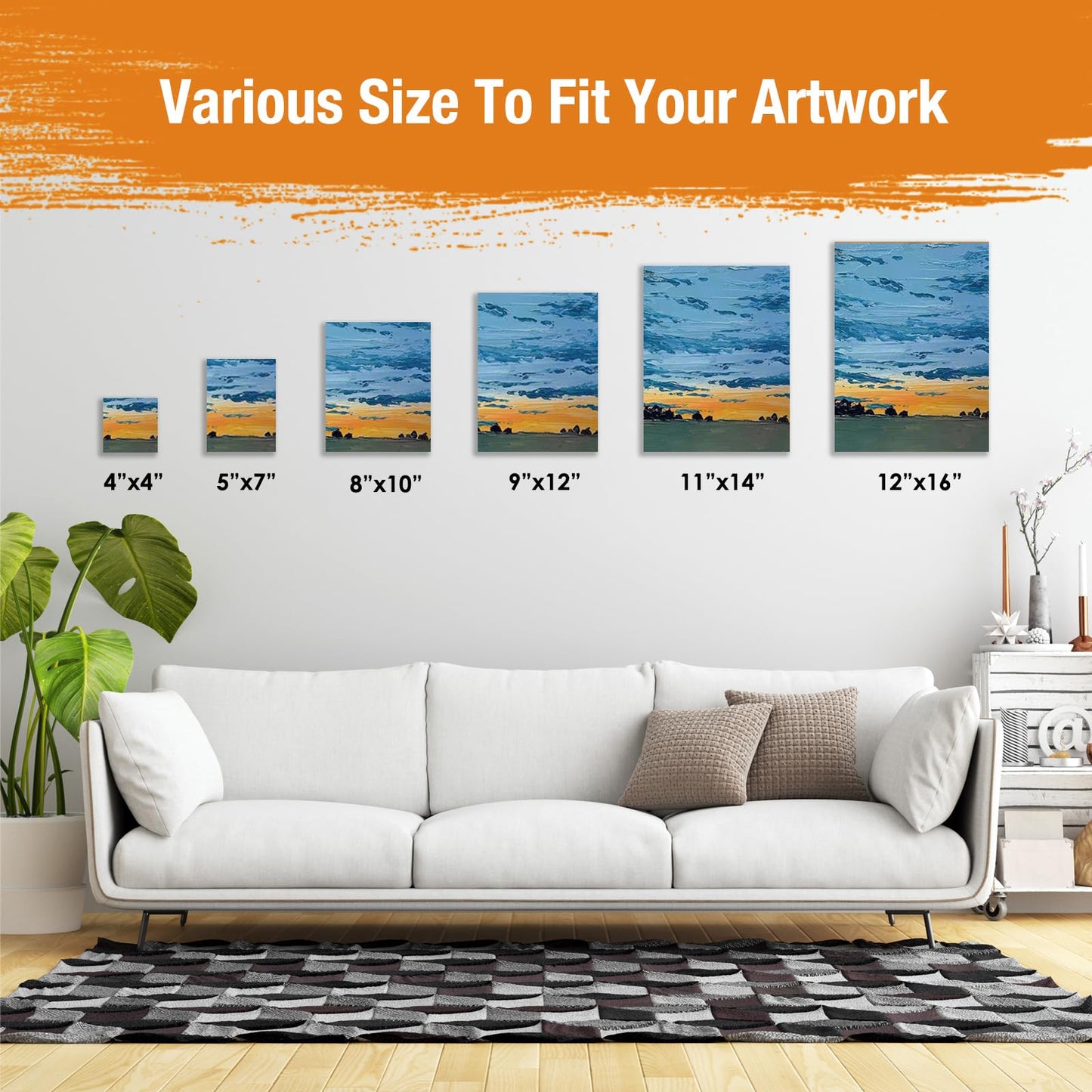 DPDIAN Canvas Boards for Painting 36Pack, 4 inch x 4 inch Super Value Pack, Artist Canvas Panels for Oil & Acrylic Painting