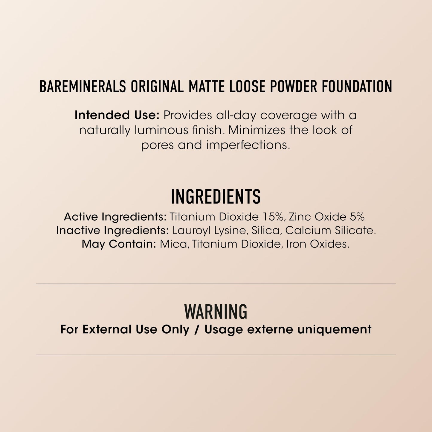 Original Matte Loose Mineral Foundation SPF 15, 05 Fairly Medium, Vegan, Cruelty-Free & Dermatologist-Tested