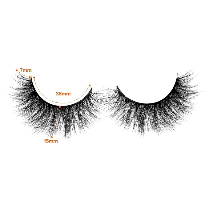 ALICROWN Faux Mink Lashes Pack 3D Volume Natural Thick Volume Wispies Cross False Eyelashes