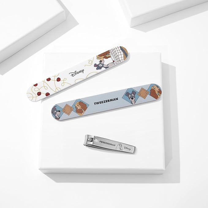 Tweezerman Disney's Lady and the Tramp Manicure Kit - Fingernail Clipper with Two Nail Files