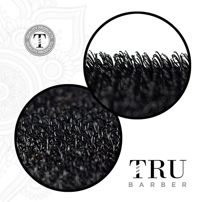 TRU BARBER HAIR GRIPPERS ® BUNDLE PACK 6 PCS for Men and Women - Salon and Barber, Hair Clips for Styling, Hair holder Grips (Black/Red)