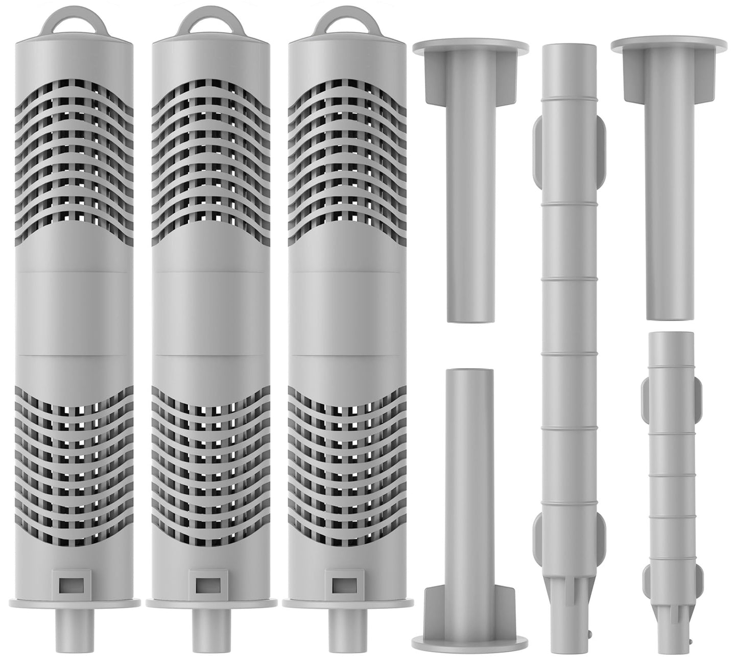 Hot Tub Mineral Silver Ion Cartridge Sticks for Traditional Spas Care - Controlled 1.05% Ag+ Release Technology - NOT for Smart/IQ Systems - 12-Month (3 Gray) Fresh, Crystal-Clear Water Treatment