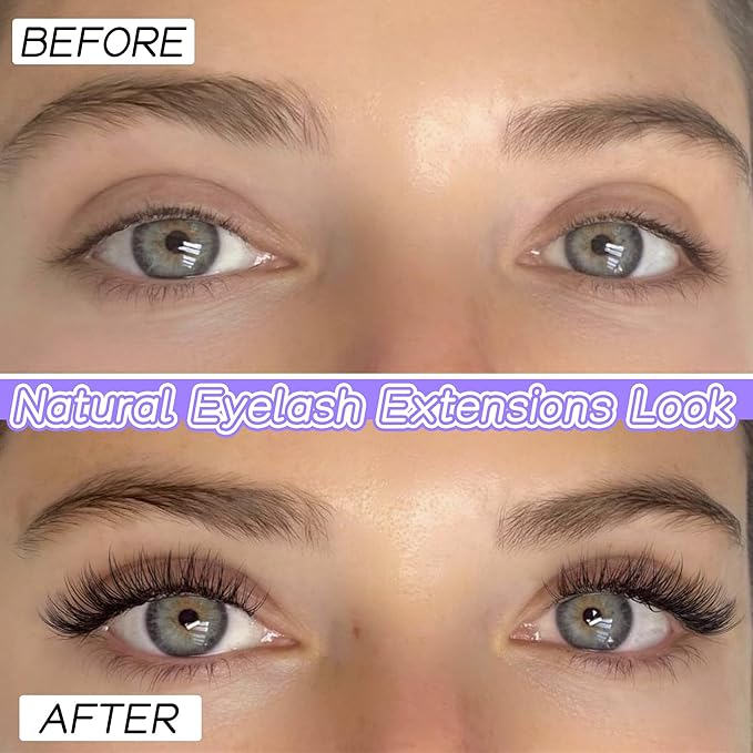 Natural Cluster Lashes CC-Curly 168 Pcs Wispy Lash Extensions 9-11MM Mixed Lengths Eyelash Extension Individuals Self Application DIY at Home by Mavphne