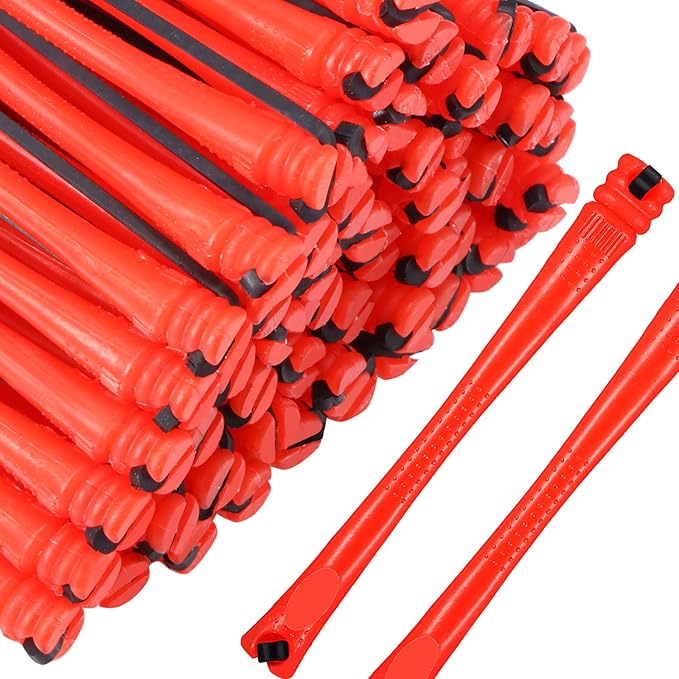 WILLBOND 60 Pcs Short Perm Rods Natural Hair Perm Rods with Elastic Rubber Band Non Slip Plastic Perming Cold Wave Kit for Women Hairdressing Styling Tool(0.2 Inch,Red)