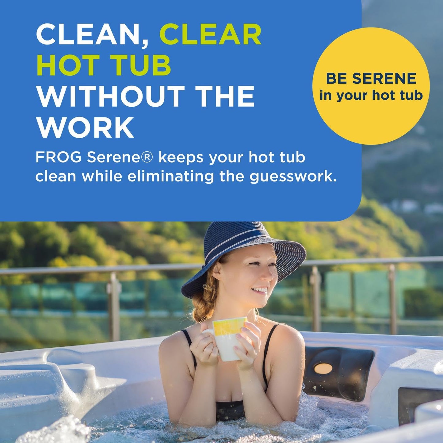 FROG Serene Replacement Mineral Cartridges for use with Hot Tub FROG Serene Floating Sanitizing System - Prefilled for Quick & Easy Hot Tub Maintenance - 1 Pack
