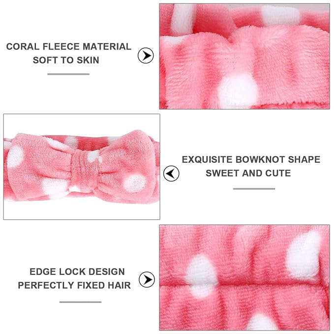 LADES Soft Skincare Headband – Adjustable, Comfortable & Stretchy Fabric, Cute Patterns for Makeup, Facial – Non-Slip, Headband for Hair Control