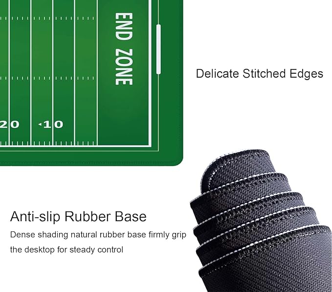 Desk Mat, Large Desk Pad Large Mouse Pad Cute Desk Accessories Home Office Essentials XL Desk Mat Desk Pad Mat for Keyboard Mouse Desk Pads On Top of Desks Computer American Football Field
