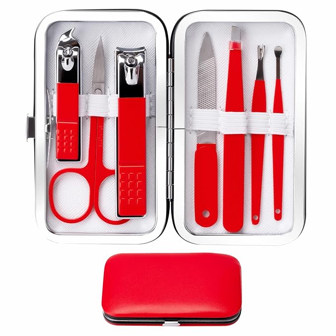 Nail Clippers for Women Manicure Kit for Women Men Manicure Set Nail Clipper Set Toenail Fingernail Travel Nail Clippers Kit Personal Care Tools with Travel Case Manicure Tools Grooming Kit Gifts
