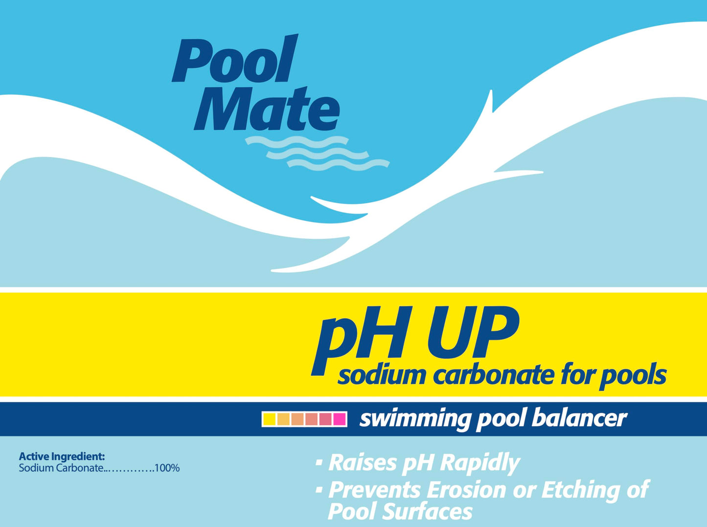 Pool Mate 25-Pounds Premium pH Up for Pools, 100% Sodium Carbonate