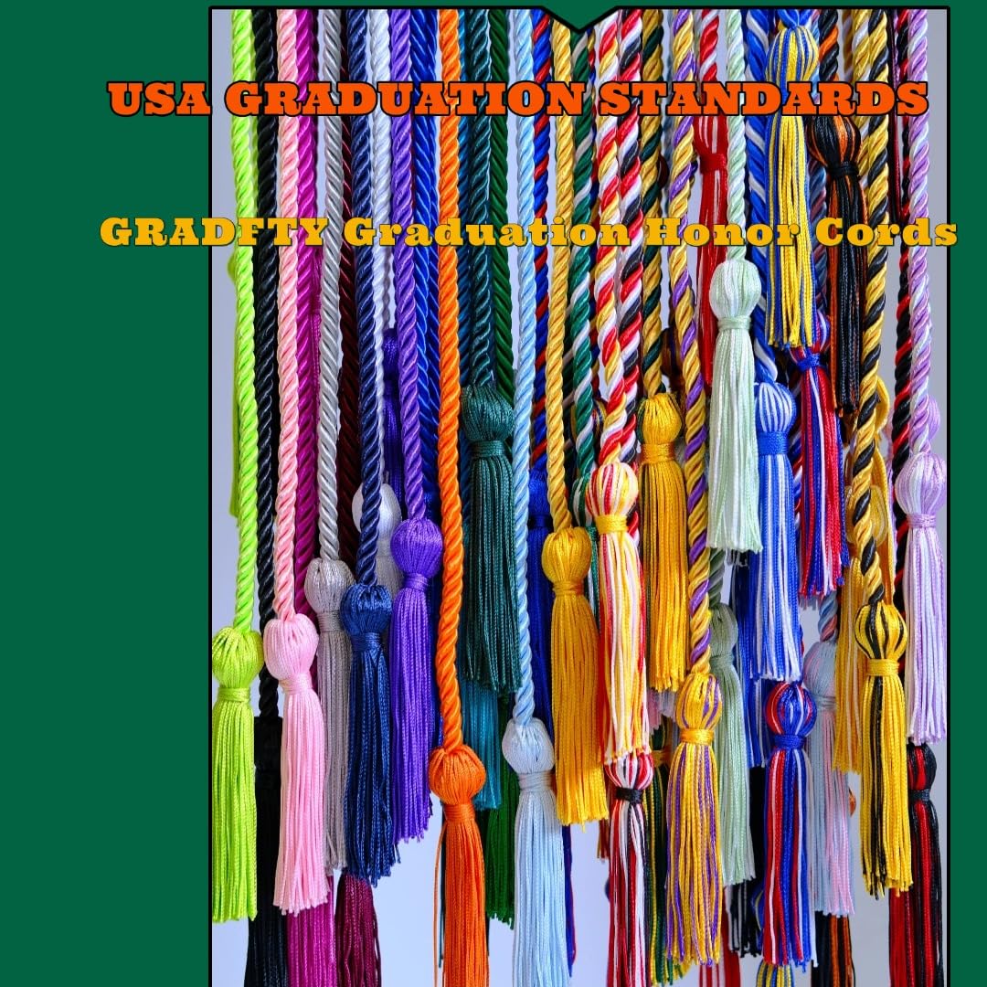 10 Pieces White Graduation Honor Cords for Graduation 2025,National Honors Society White Cords Bulk