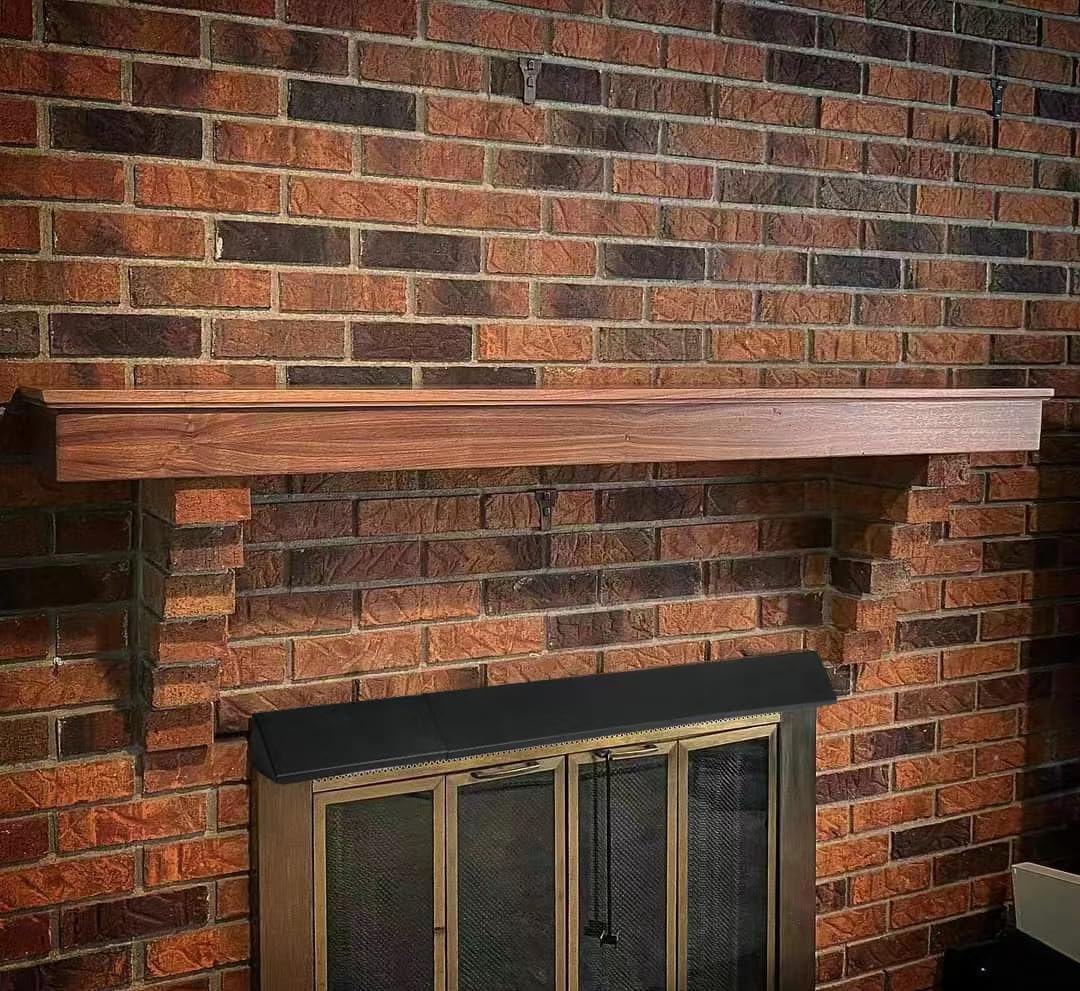 Americangaslogs Black Adjustable Fireplace Hood for 28 to 48" Harmony Burners Fireplace Hood Heat Shield （Patent Applied）