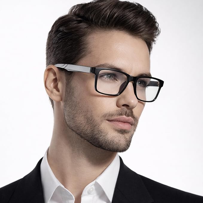 Prospek Blue Light Glasses Reading for Men and Women, For Computer Use, Blue Light Protection, Clear Lens 0 to +3.0 Diopters