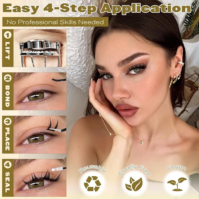 ALICE Bunny Lash Clusters with Spikes Eyelash Clusters 10-14mm Cluster Eyelash Extensions Manga Left & Right Lash Extensions Anime Individual Lashes