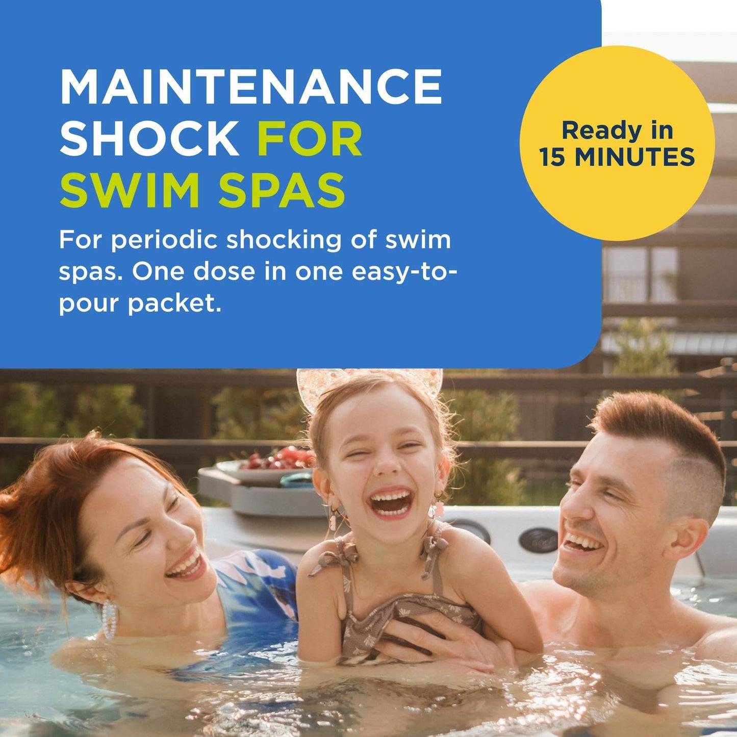 FROG Maintain for Swim Spas - Non-Chlorine Shock for Use With @Ease Floating System - Single Dose Packets for Easy Spa Maintenance & Treatment - 2 Pack