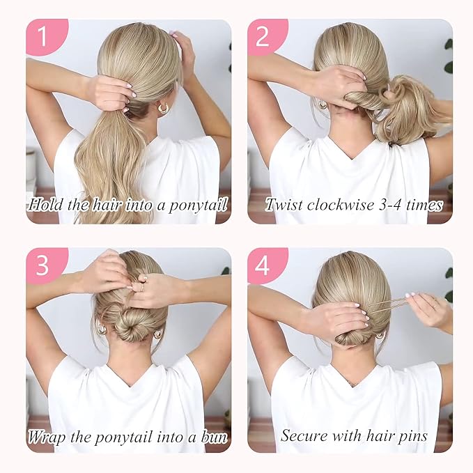 U Shaped Gold Hair Pins for Buns, 100 PCS 2.8" Blonde Hair Pins for Women Hair Styling with Thick Hair