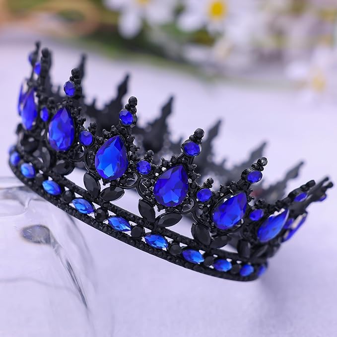 Queen Crown for Women Crystal Tiara for Women Rhinestone Wedding Headband for Bride Hair Accessories for Costume Birthday Party Prom Gifts