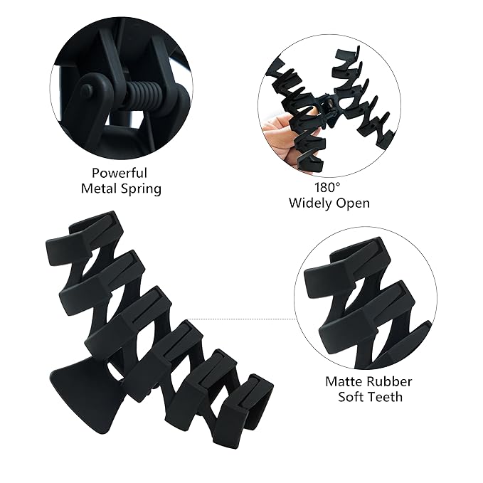 8PCS Hair Clips for Women, Flower Claw Clips for Thick Hair, Non-Slip Hair Accessories with Multi-Styles, Gradient Color Hair Claw Clips and Variety Pack, Ideal for Girls Women