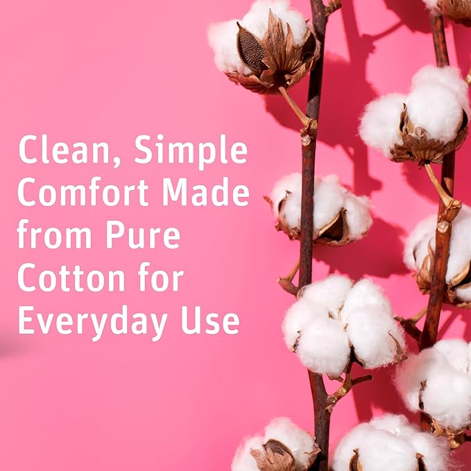 Medline Simply Soft Cotton Rounds (300 Count), 100% Cotton Absorbent and Textured Cotton Pads, Lint-Free
