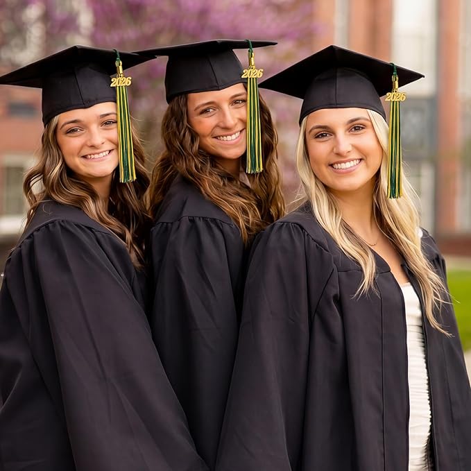 GraduationMall Single&Multiple Color Graduation Tassel with 2026 Year Charm 9"